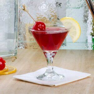 Libbey 3701 Vina 3 Oz. Four Piece Mini Martini Drink/Dessert Glass Set - NIB/NWT